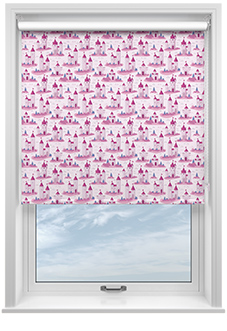 Royal Realm, Bubblegum Pink - Roller Blind